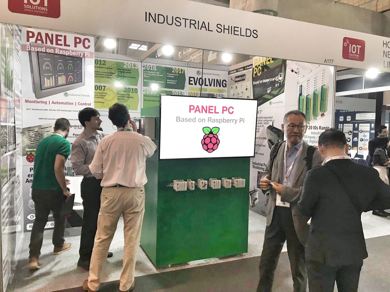 Stand de Industrial Shields en el IOTSWC2019