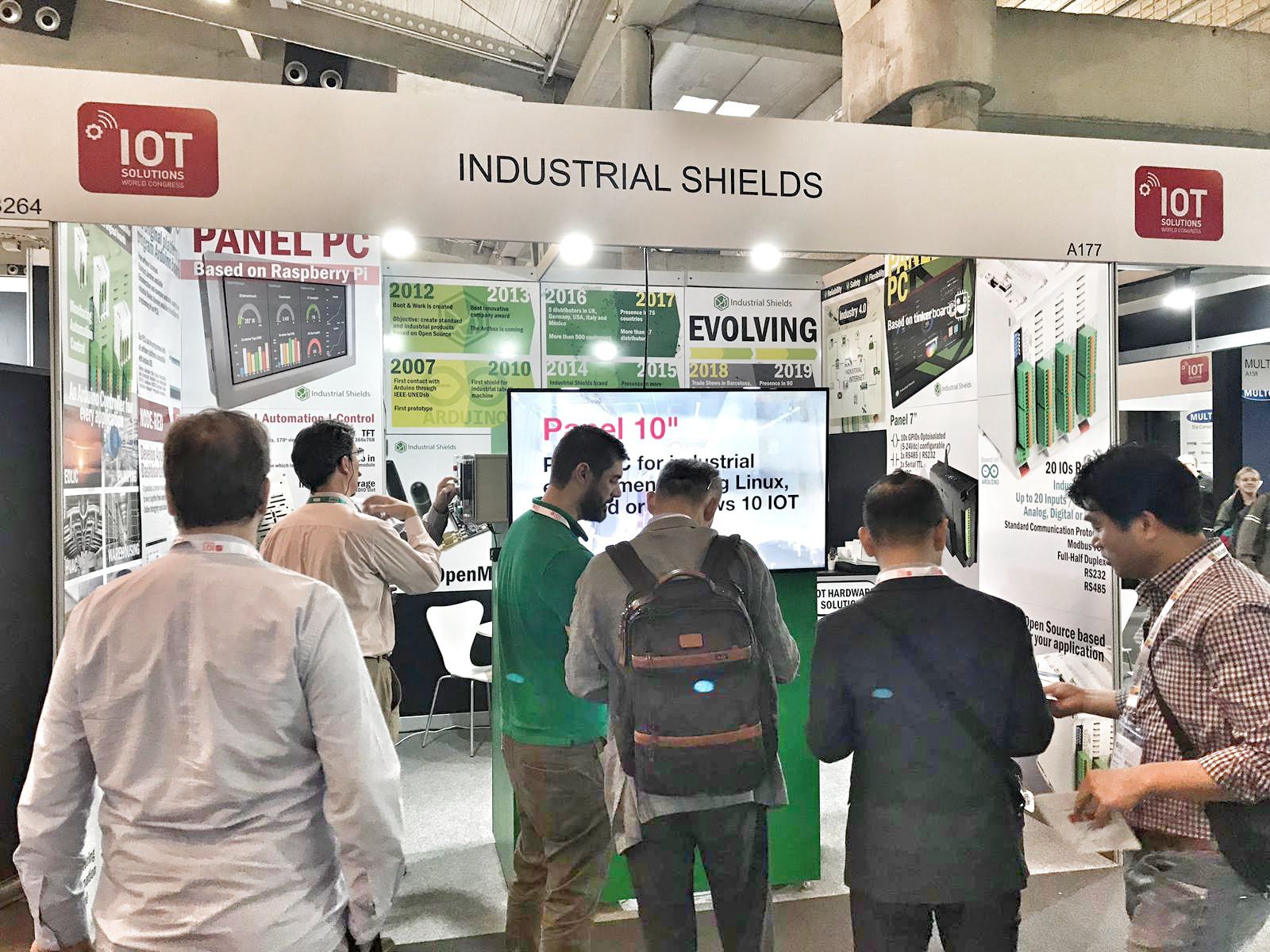 Stand de Industrial Shields en el IOTSWC2019