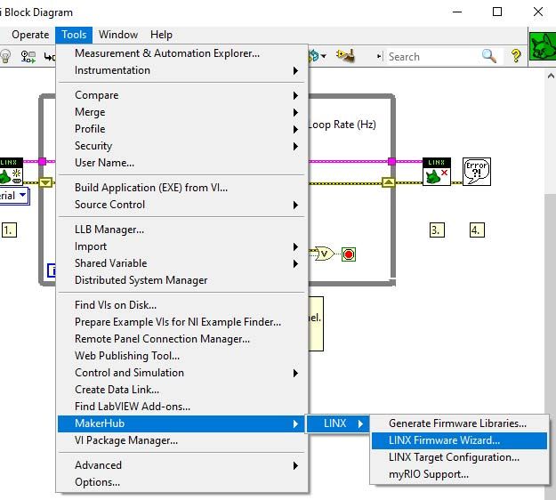 Firmware wizard - Industrial Arduino based PLC programming with LabVIEW 2