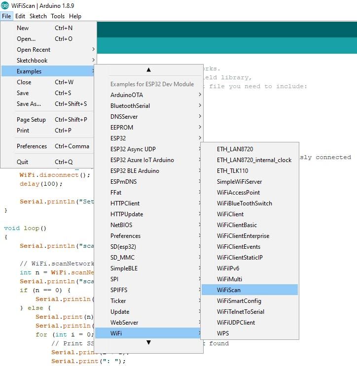 Arduino IDE - ESP32 board selection