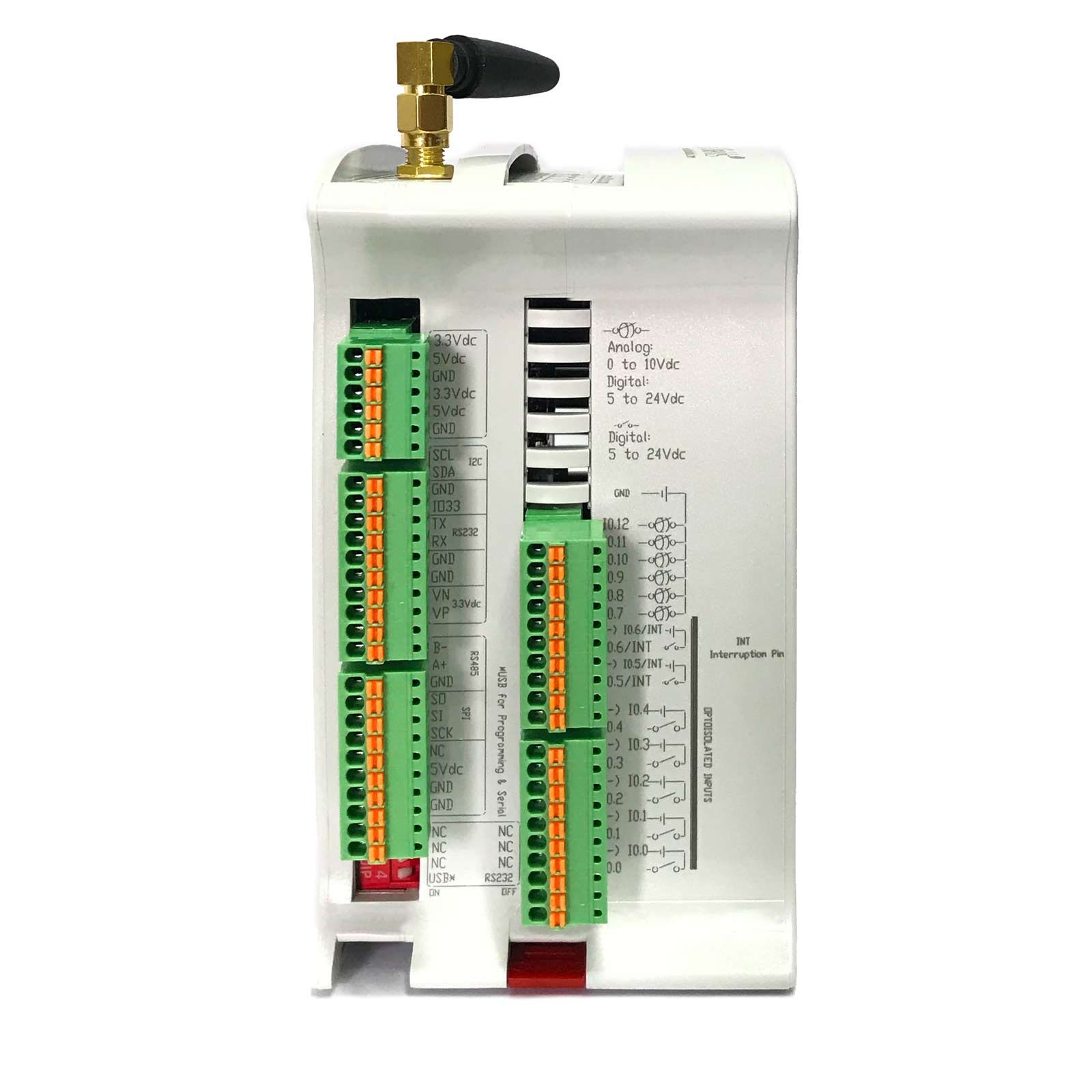 Controlador industrial ESP32 PLC