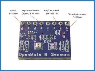 Openmote B sensors - Get the temperature, humidity and pressure with the OpenMote Sensor Board