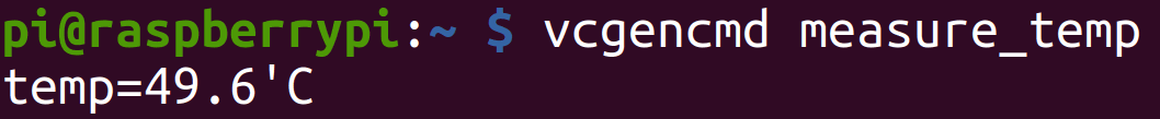 Vcgencmd measure_temp