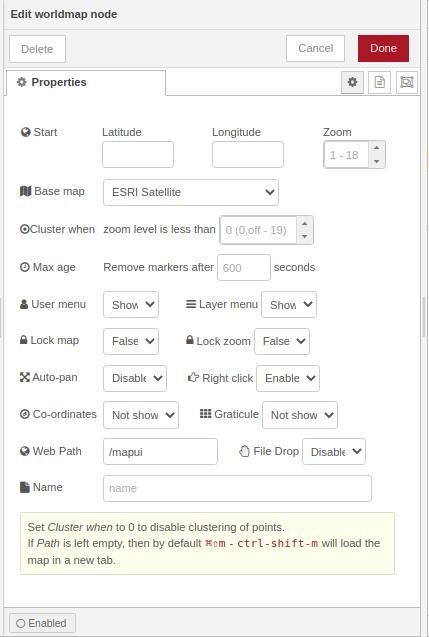 Add the WorldMap node Add the WorldMap node
