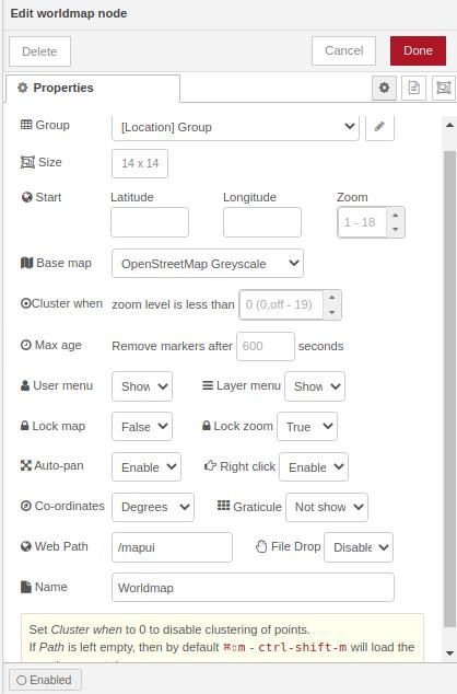 Add the WorldMap node Add the WorldMap node