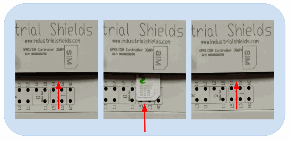 How to introduce the SIM card in the GPRS Module