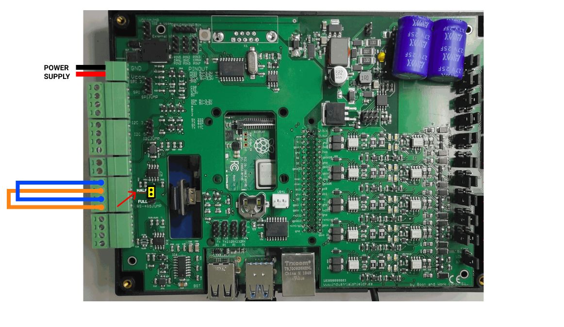 Hardware - Cómo probar el RS-485 del Panel PC industrial de 7"
