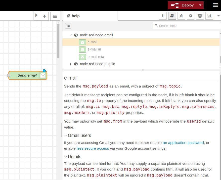 Email node - Node-RED tutorial: How to send Emails using Raspberry PLC Email node - Node-RED tutorial: How to send Emails using Raspberry PLC