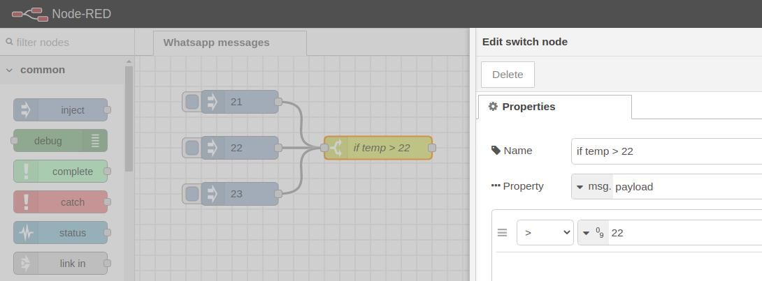 Getting inputs 3 - Node-RED tutorial: How to send WhatsApp messages with an industrial Raspberry PLC Getting inputs 3 - Node-RED tutorial: How to send WhatsApp messages with an industrial Raspberry PLC