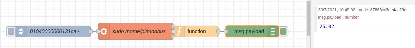 Comprobar la temperatura en Node-RED-Node-RED y Touchberry Tutorial: Cómo obtener la temperatura del sensor Dallas