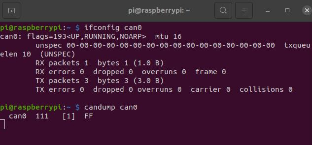 basic example - How to test CANBUS with Raspberry PLC