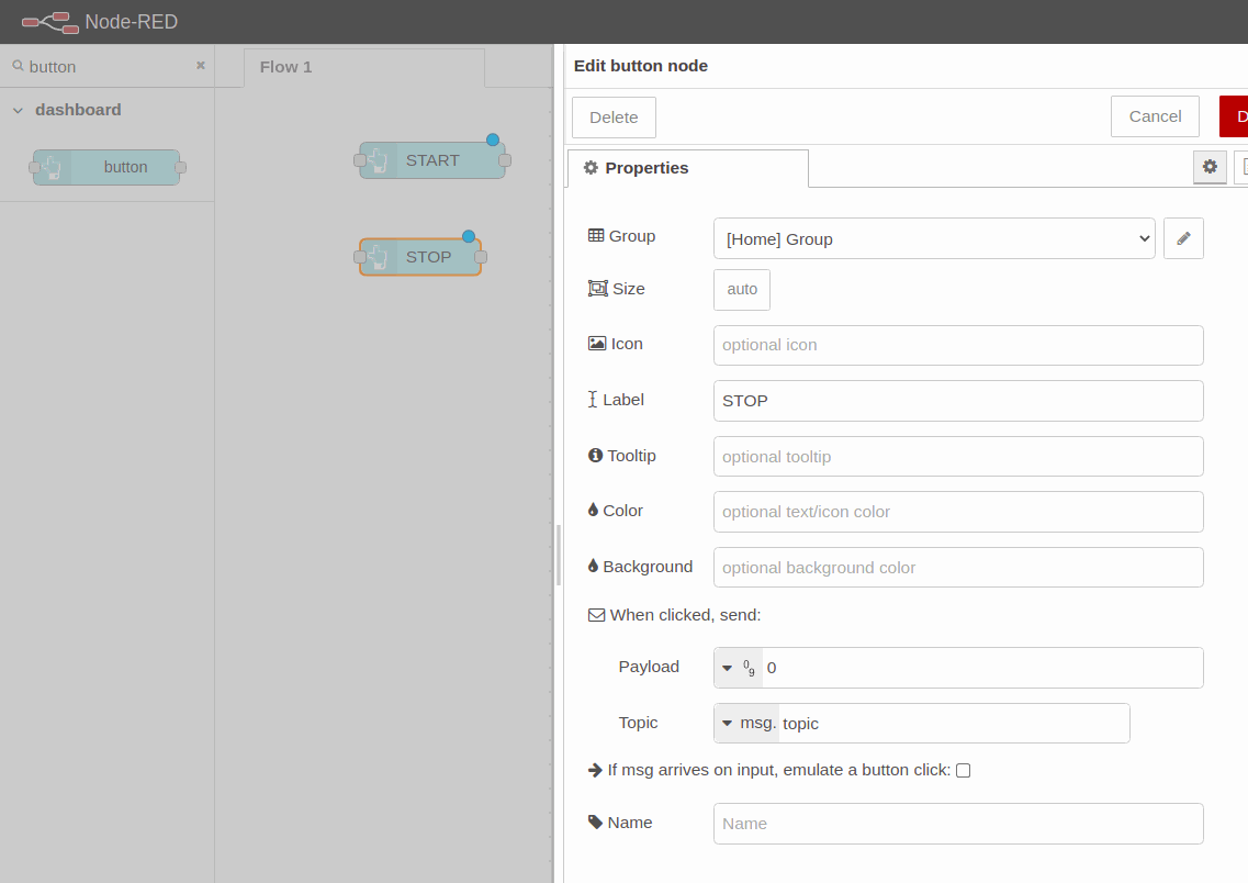 Getting the weight value - Node-RED & Raspberry tutorial: How to capture data from sensor