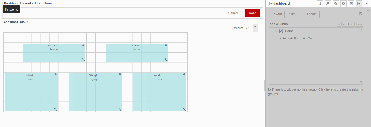 Dashboard Tab - Tips - Node-RED & Raspberry tutorial: How to capture data from sensor