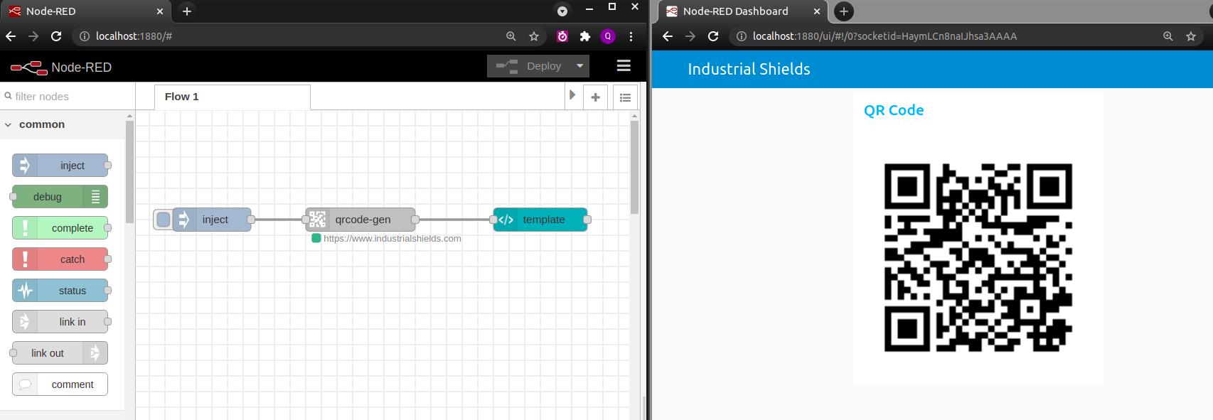 Node-red ejemplo - Tutorial de Node-RED: Cómo generar un código QR con Raspberry Pi PLC