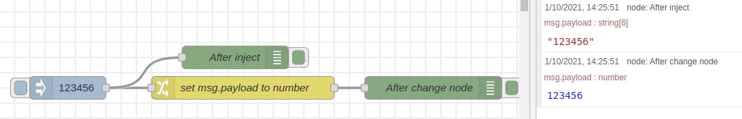 Node inject - Tutorial de Node-RED: De cadena a número con Raspberry Pi PLC