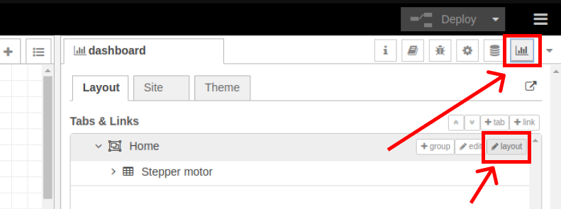 Node-RED Dashboard - Node-RED & Raspberry Pi tutorial: How to run a stepper motor Node-RED Dashboard - Node-RED & Raspberry Pi tutorial: How to run a stepper motor