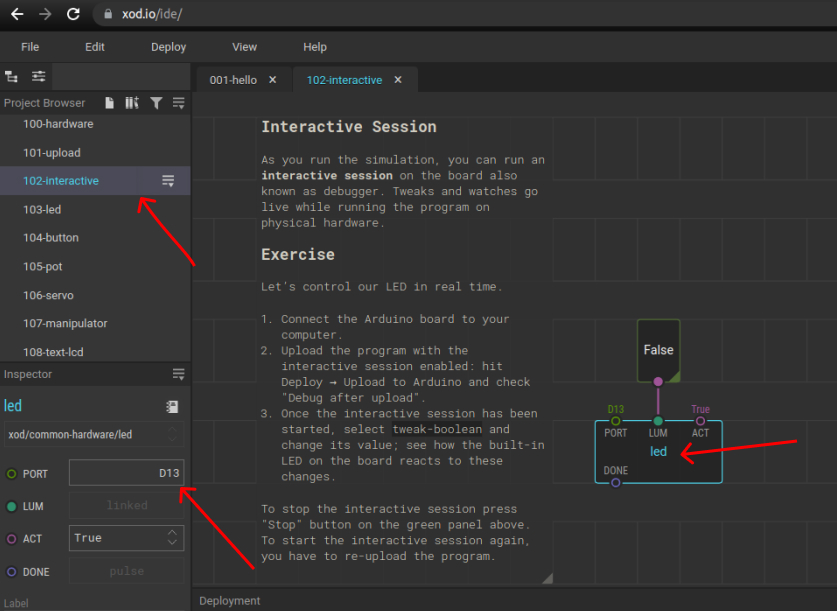 Set digital output HIGH - XOD.IO & Arduino based PLC: How to write an output