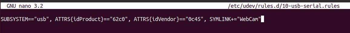 Add the subsystem, idProduct, idVendor and set the name to the symlink attribute - How to Assign a USB port in Raspberry PLC Add the subsystem, idProduct, idVendor and set the name to the symlink attribute - How to Assign a USB port in Raspberry PLC