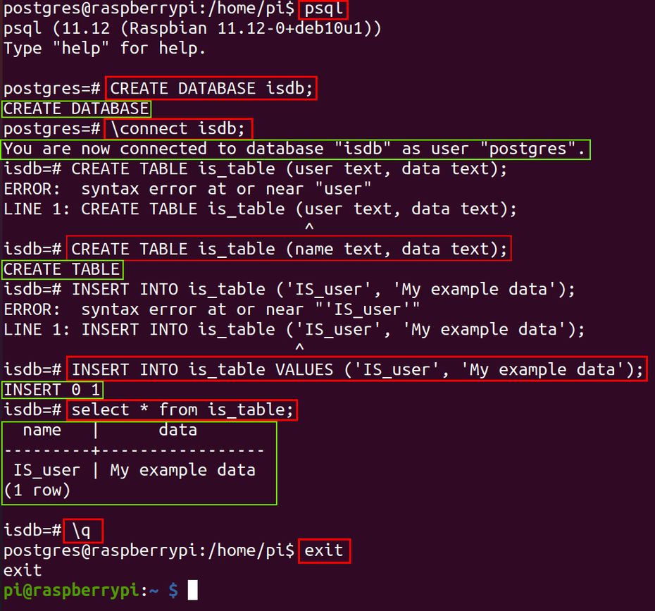 PostgreSQL - How to install PostgreSQL in Raspberry PLC