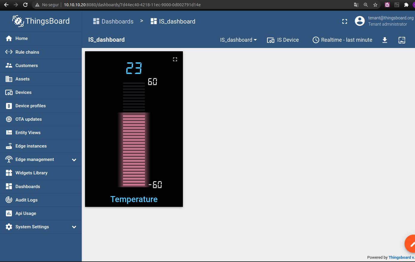 Chart widget - Create an IoT ThingsBoard Dashboard with Raspberry PLC & MQTT