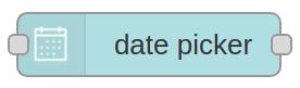 Date picker - Nodos - Node-RED-Dashboard nodos - Ejemplo de Node-RED Dashboard con PLC basado en Raspberry Pi