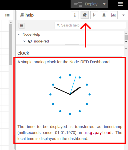Tutorial de Node-RED: Cómo mostrar un reloj analógico en un Dashboard - Node-RED Flows Ejemplo 1