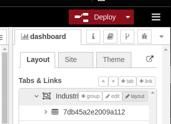 Node-RED Tutorial: How to display an analog clock in a Dashboard - Layout - Dashboard Layout