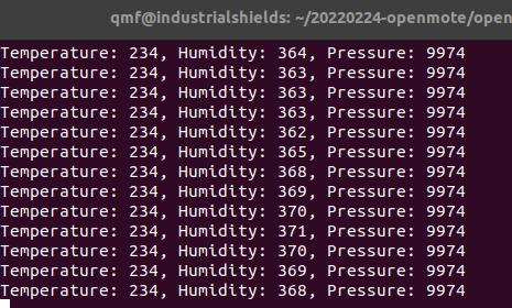 Receiving the data - Openmote