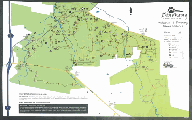 Reserve Map - Dinokeng Game Reserve: Improving Access Control