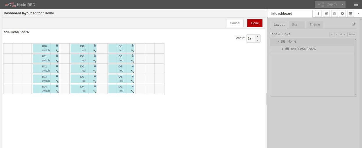 Visualiza tu Dashboard - Tutorial de Node-RED y Panel PC de 7": Cómo probar las entradas y salidas