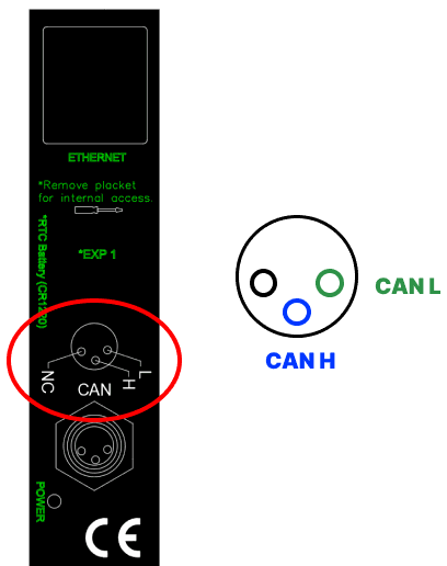 Connections CANBUS connector from a Raspberry PLC - CANBUS & Raspberry PLC v4