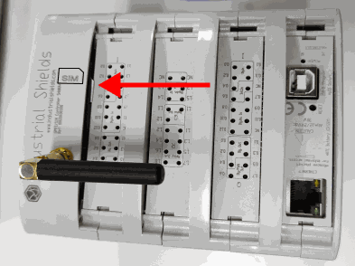 Insert SIM Card - How to send SMS by using PLC controller Arduino