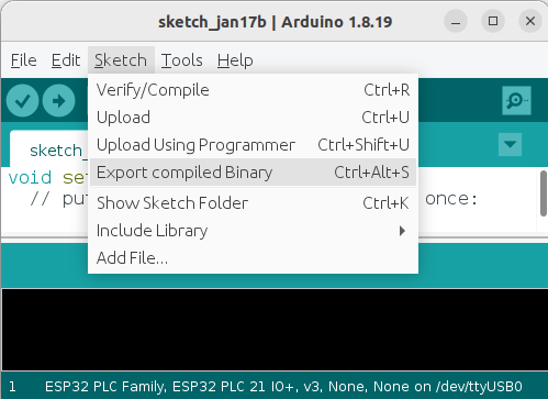 Generating a .bin File