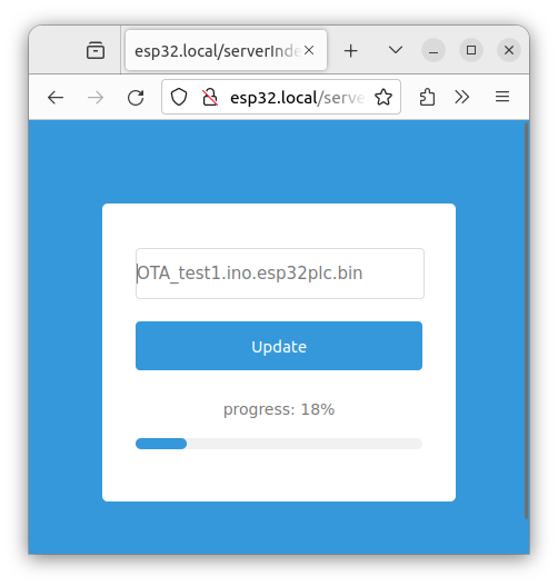 Screenshot Updating a Code