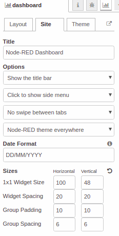 Site Dashboard - Chapter 2 - Develop your SCADA Application based on NodeRED