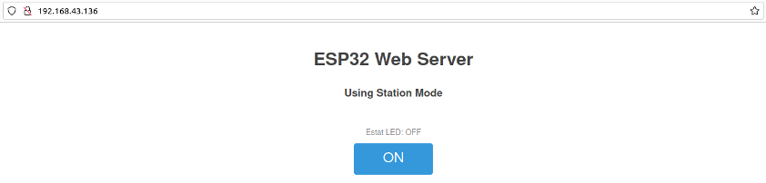 ESP32 web server webpage