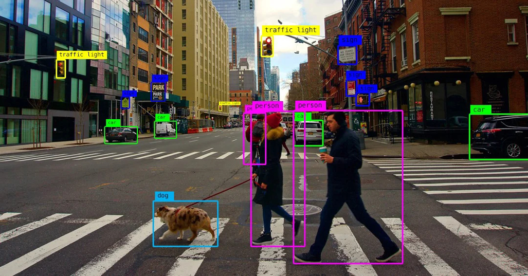 Example of computer vision with artificial intelligence