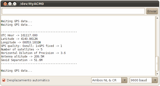 Data in our Serial monitor