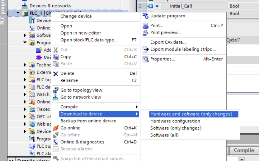 Configuring the PLC with TIA Portal Configuring the PLC with TIA Portal