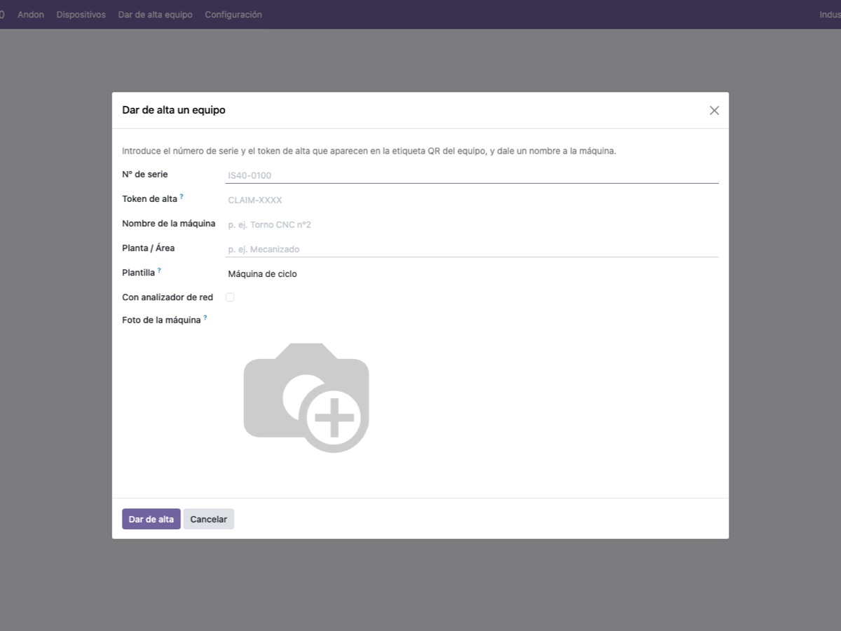 Device registration wizard
