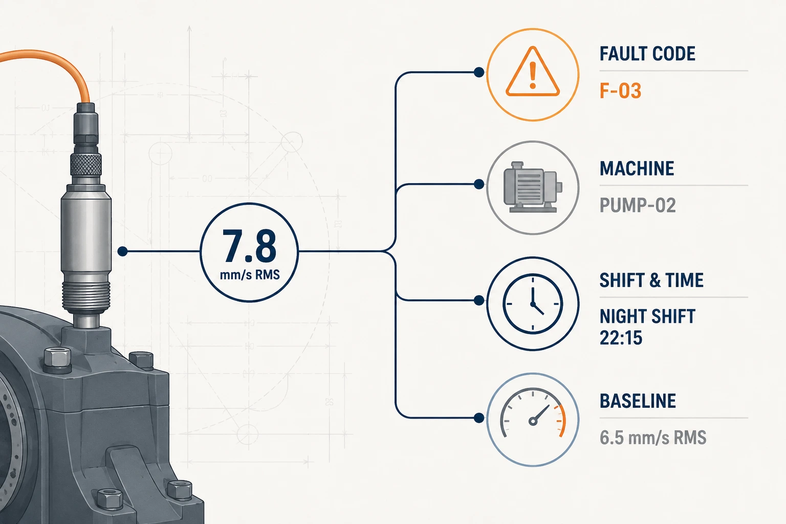 Tagged data means fault code, machine, shift and baseline Tagged data means fault code, machine, shift and baseline