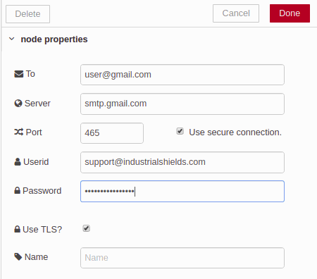 Automatic Email inject node 2 - Alarms Manager by Email Automatic Email inject node 2 - Alarms Manager by Email