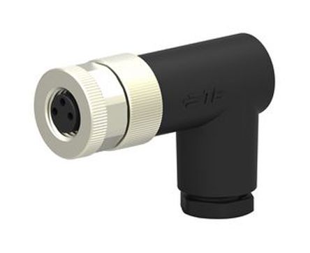 M8 Series Circular Connector, 90º Angle Air Mount, 13.5 3pin Housing Size, 3P Female Contacts