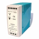 Din RAIL Power Supply, AC-DC, 40W, 1 Output 1.7A at 24Vdc