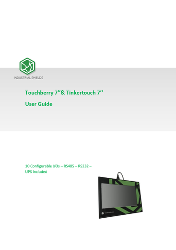 Tinker Touch 7" User Guide