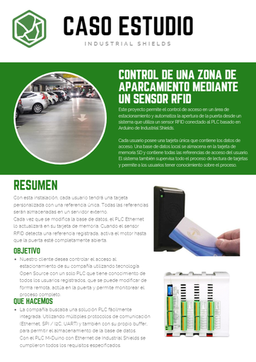 CASO ESTUDIO - CONTROL DE PARKING RFID