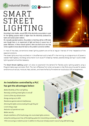 Smart street lighting