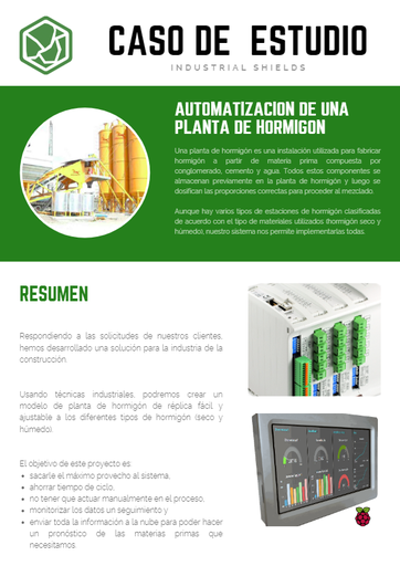 CASO DE ESTUDIO (ESP) - Automatización de una central de hormigón