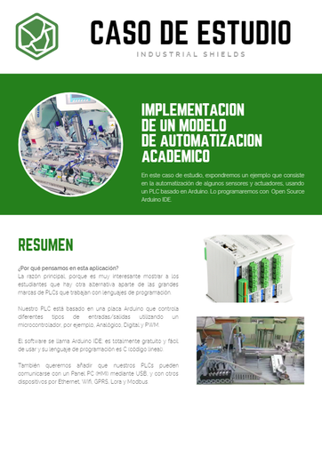 CASO DE ESTUDIO (ESP) - Implementación de un modelo de automatización para escuelas
