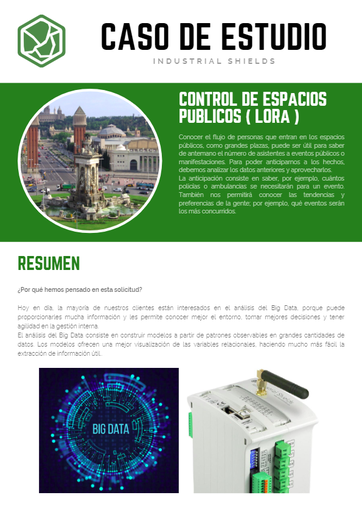 CASO de ESTUDIO (ESP) -  Control of public spaces (LoRa)
